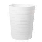 Lata de lixo UUJOLY Cesto de lixo pequeno de 6L/1,8 galões de plástico branco