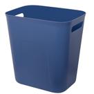 Lata de lixo UUJOLY Plastic 13L/3,5 galões para banheiro azul