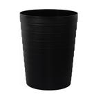 Lata de lixo UUJOLY Small Plastic 6.8L para banheiro, cozinha preta