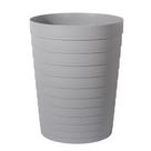 Lata de lixo UUJOLY Wastebasket 1.8L de plástico cinza para banheiro