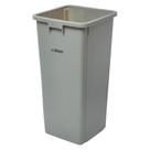 Lata de lixo Winco Commercial Square Plastic 87L Cinza