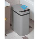 Lata de lixo Yatmung 9.5L Sensor de movimento automático aberto cinza