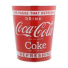 Lata de Metal Bin Coca-Cola Coke Vermelho 22 x 18 x 26cm