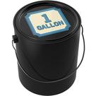 Lata de pintura HBarsci Plastic 3,78 L com tampa e alça preta