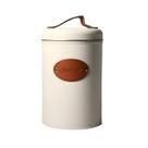 Lata metal alça café açucar 15x10cm branca planeta unitaria