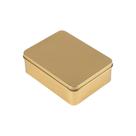 Lata Retangular - Dourado - C/ Tampa - 12x09x3,5cm - 06 UN - Artlille