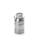 Latão de leite decorativo aço galvanizado 14 cm Latão de leite decorativo aço galvanizado 14 cm