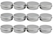 Latas de alumínio ASTRQLE, 5 mL, 12 unidades para pomadas, maquiagem, protetor labial