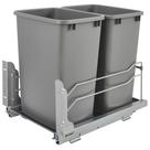 Latas de lixo Rev-A-Shelf de 35 litros e 8,75 galões com retirada dupla