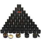 Latas de vela GENHAKON pretas de 4 onças, pacote com 60 folhas de flandres, à prova de vazamentos Latas de vela GENHAKON pretas de 4 onças, pacote com 60 folhas de flandres, à prova de vazamentos