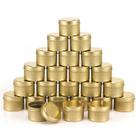 Latas de vela SONVIIBOX, 24 unidades, kit DIY dourado de 120 ml Latas de vela SONVIIBOX, 24 unidades, kit DIY dourado de 120 ml
