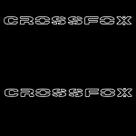Lateral Par- Adesivo Escrita Cross Fox - Branco