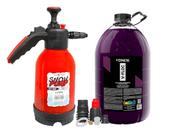 Lava auto v-floc 5l + pulverizador manual 3 em 1 snow foam