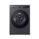 Lava e seca lg smart 95cm com ia 16kg em aço inox preto 220v wd16gnts6ba