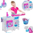 Lava Passa e Seca Brinquedo Lavadeira Infantil Sai Água com Acessórios Magic Toys