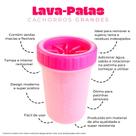 Lava-Patas para Cachorros Grandes - Rosa