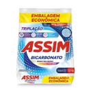 Lava Roupas em Pó Assim Bicarbonato Embalagem Econômica 1,6kg