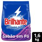 Lava Roupas em Pó Brilhante Roupas Brancas e Coloridas Cuidado Total 1,6kg Lava Roupas em Pó Brilhante Roupas Brancas e Coloridas Cuidado Total 1,6kg