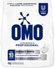 Lava-Roupas Omo Super Concentrado em Pó Lavanderia Profissional Perfect White Pacotão de 4kg Kit 3un