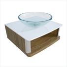 Lavabo para Banheiro Cris Wood 50,5cm X 47,0cm X 31,1cm