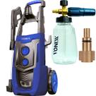 Lavadora de Alta Pressão Pro Vonixx 2320 PSI 2100 W Snow Fast Alta Pressão Profissional com Snow Foam, Motor Indução Mobilidade