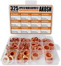 Lavadoras AKOSN 325PCS Copper Crush Flat Sizes M5-M14
