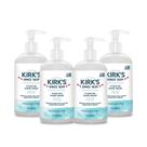 Lavagem à mão com óleo de coco hidratante Kirk's Aloe Vera, 360ml, pacote com 4 Lavagem à mão com óleo de coco hidratante Kirk's Aloe Vera, 360ml, pacote com 4