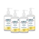Lavagem à mão Kirk's Hydrating com óleo de coco e aloe vera 360ml, pacote com 4 Lavagem à mão Kirk's Hydrating com óleo de coco e aloe vera 360ml, pacote com 4