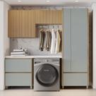 Lavanderia 4 Peças 6 Portas 100% Mdf Nature Verde