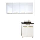 Lavanderia Modulada 2 Armários Aéreo 1 Balcão Teresópolis - Kaiki Móveis