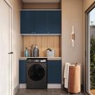 Lavanderia Modulada Kappesberg Celeste - 3 Peças Branco/azul