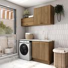 Lavanderia Modulada Kappesberg Celeste 3 Peças Nogueira