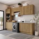 Lavanderia Modulada Kappesberg Celeste 9 Peças Nogueira