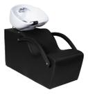 Lavatório Comfort com Cuba BRANCA de Porcelana Preto 3D