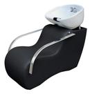 Lavatório Confort Plus Cuba de fibra Branca estofado Preto Acetinado