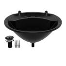 Lavatorio de Plastico Pia para banheiro lavabo pequeno econômico Branco / Preto Astra o melhor fácil limpar