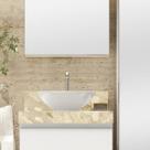 Lavatório em Porcelanato para Banheiro 60cm para Cuba de Apoio