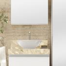 Lavatório em Porcelanato para Banheiro 60cm para Cuba de Apoio