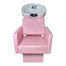 Lavatório Evidence cuba porcelana Para Salão Estofado Rosa Claro