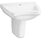 Lavatorio incepa acesso para coluna com mesa plus branco 600x415