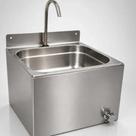 Lavatório Inox para Assepsia Acionamento por Joelho Cuba 250x140 mm Lavatório Inox para Assepsia Acionamento por Joelho Cuba 250x140 mm