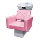 Lavatório para Salão Evidence Cuba Porcelana Branca estofado Rosa Claro Lavatório para Salão Evidence Cuba Porcelana Branca estofado Rosa Claro
