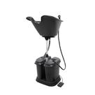 Lavatório Portátil de Cabeleireiro Dompel Facile Cuba Móvel + Ducha Preto/Cinza