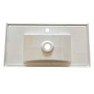 Lavatório Soft Pia Pequena Cuba Para Banheiro Bancada Lavabo - Material Em Mármore Sintético - 60cm