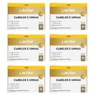 Lavitan cabelos e unhas 30 capsulas kit com 6 caixas