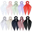 Lawie Solid Silky Satin Chiffon com fita de cauda longa Lawie Solid Silky Satin Chiffon com fita de cauda longa