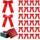 Lazos de Regalo de Rizo de Satén Riceshoot 24 Piezas Rojo 13x18 cm Autoadhesivos