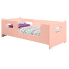 Lbx Moveis Cama Infantil Bella Com Grade Para Quarto De Menina Cor Rosa