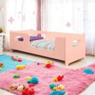Lbx Móveis Montessori Encanto Para Colchão Berço Cama Infantil Cor Rosa