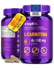 LCarnitina 600 mg Suplemento de LCarnitina em Cápsulas Veganas Sem Glúten e Não Transgênico 90 Cápsulas